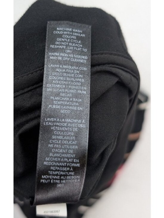 White House Black Market Women's Skirt Size 2 Black Stripe Stretch Knit Pencil - Picture 13 of 15